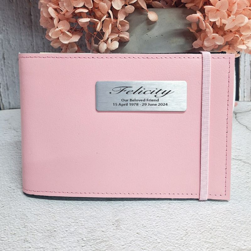 Personalised Memorial Brag Photo Album - Pink