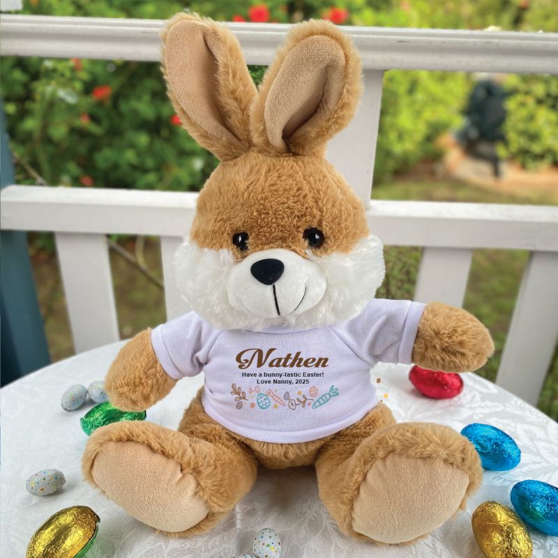 Easter Bunny Beannie Brown Rabbit