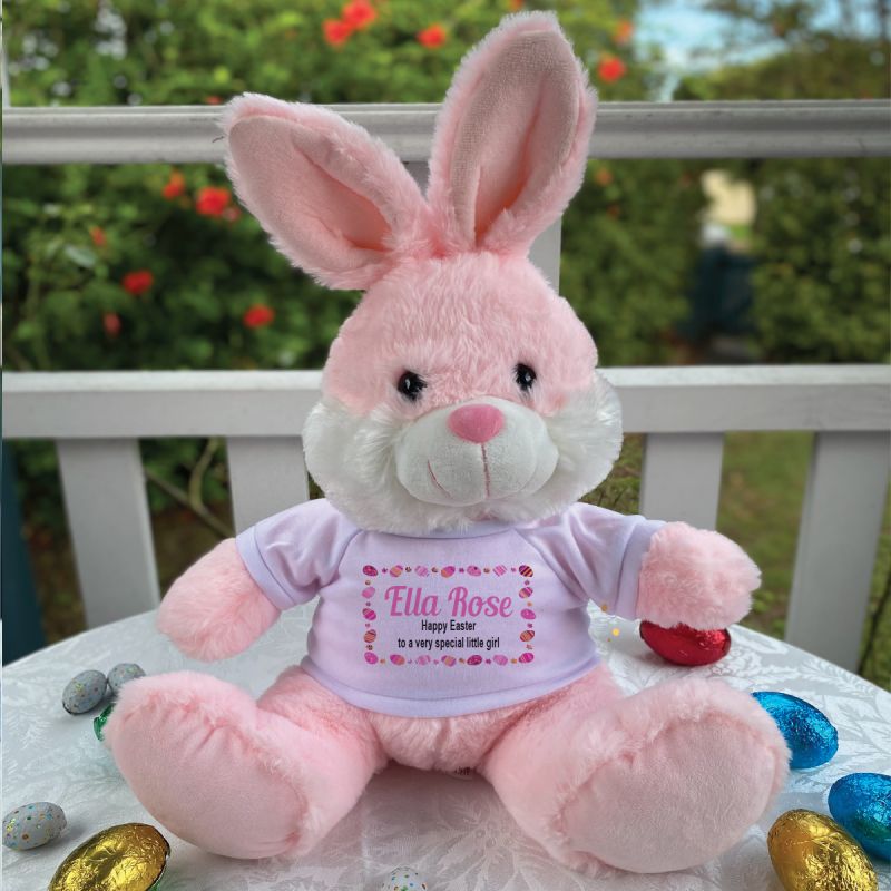 Easter Bunny Beannie Pink Egg Design