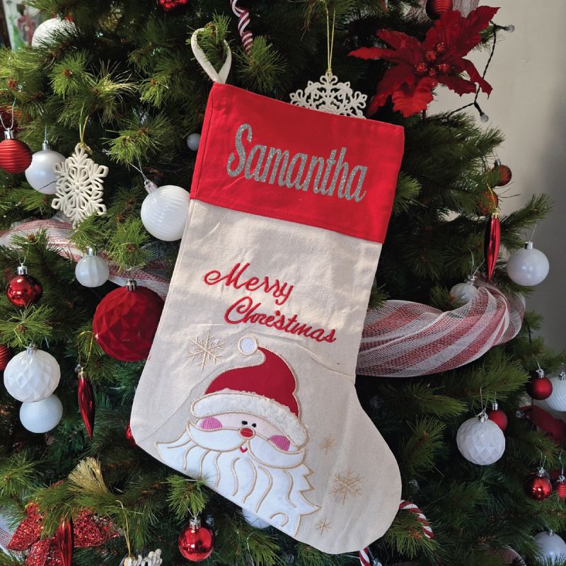 Personalised Santa Christmas Stocking
