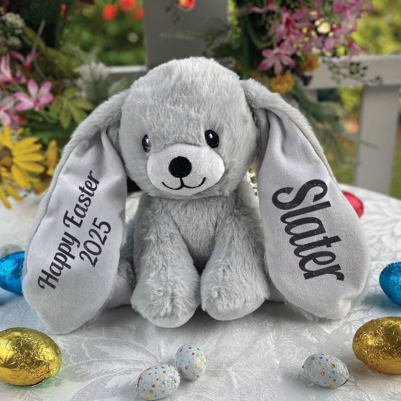 Easter Bunny Rabbit Plush Remi Grey