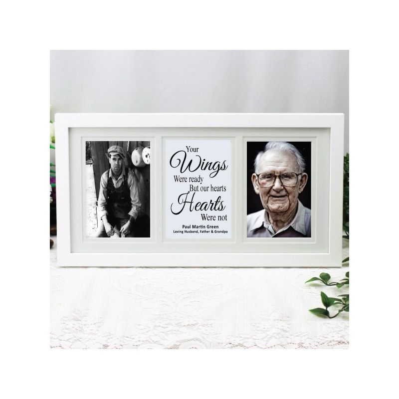 Memorial White Gallery Collage Frame Typography Print