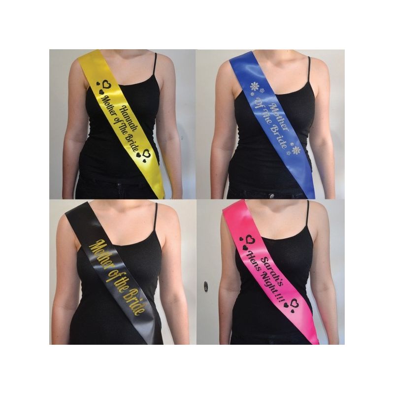 Personalised Hens Party Sash - Mother of the Bride