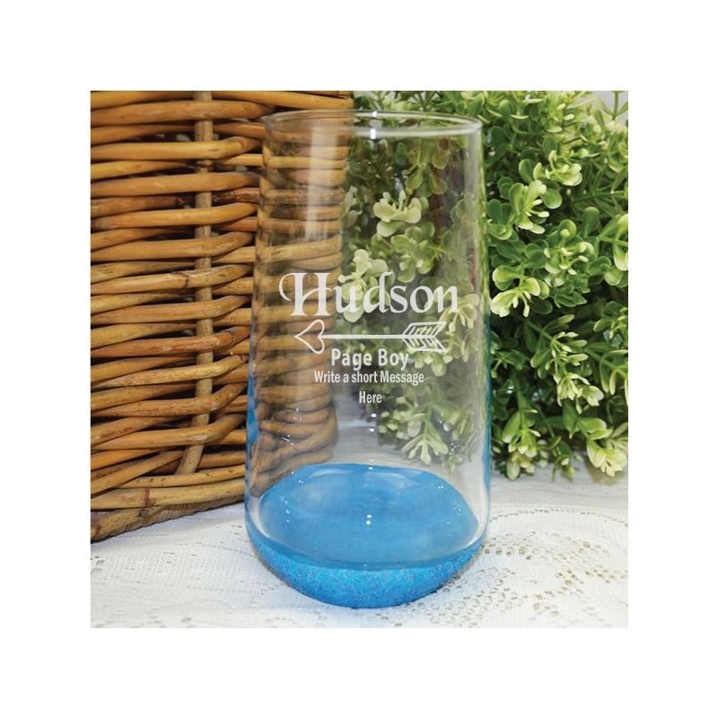 Page Boy Engraved Personalised Glass Tumbler 400ml