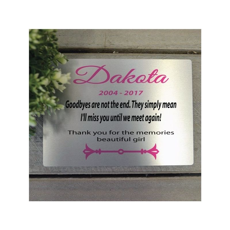 Personalised Pet Memorial Plaque 