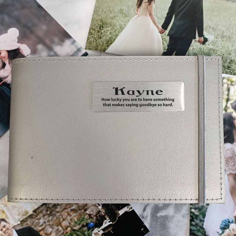 Personalised Pet Memorial Mini Album - Silver 5x7