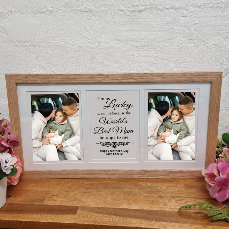 Mum Gallery Wood Frame 4x6 Typography Print
