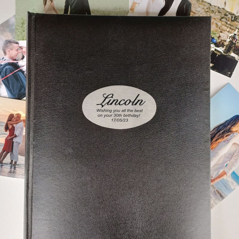 Personalised 30th Birthday Album 300 Photo Black