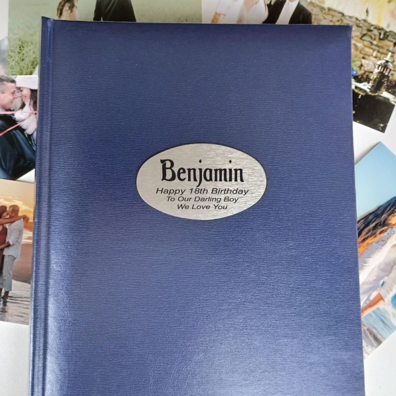 Personalised 18th Birthday Album 300 Photo Blue