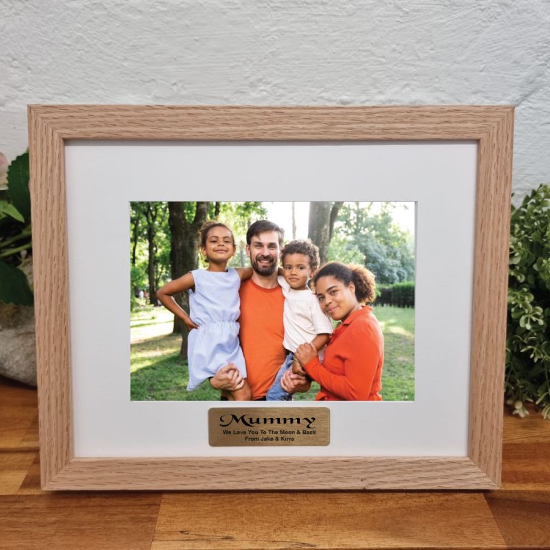 Mum Photo Frame Natural Wood