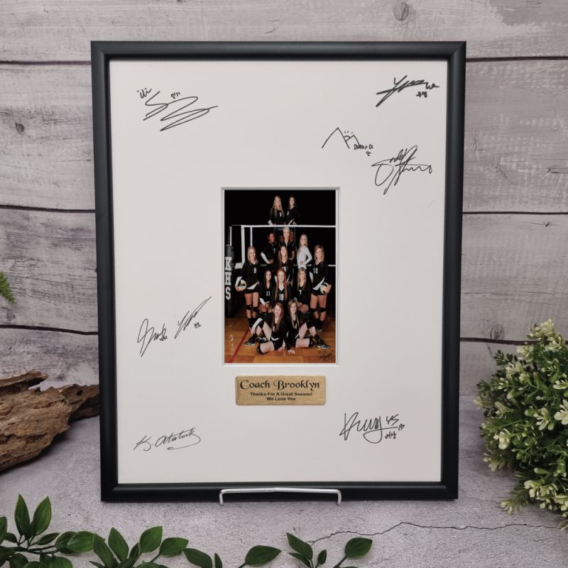 Coach Black Signature Frame 4x6 Photo