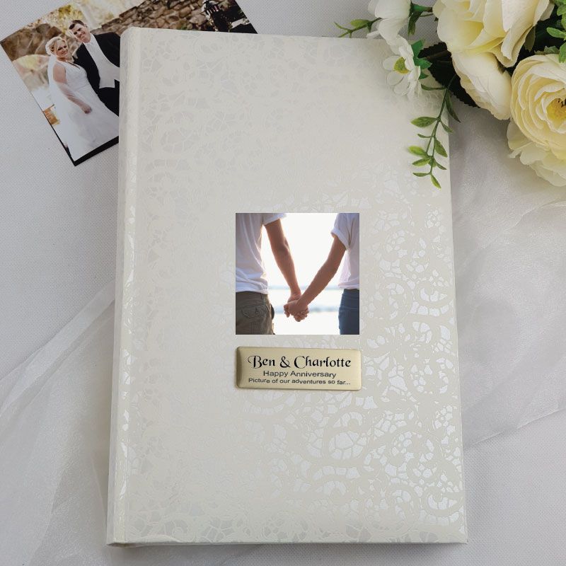 Personalised Cream Lace  Photo Album - 300