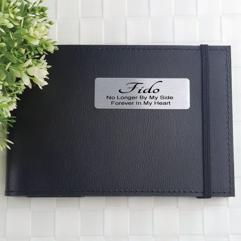 Personalised Memorial Baby Brag Photo Album - Black