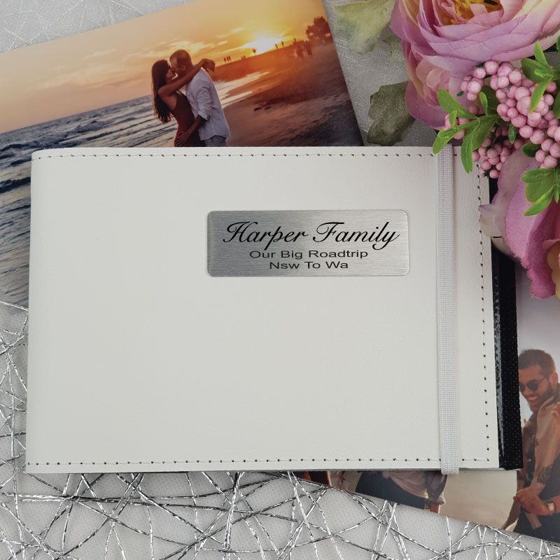 Personalised Brag Photo Album - White