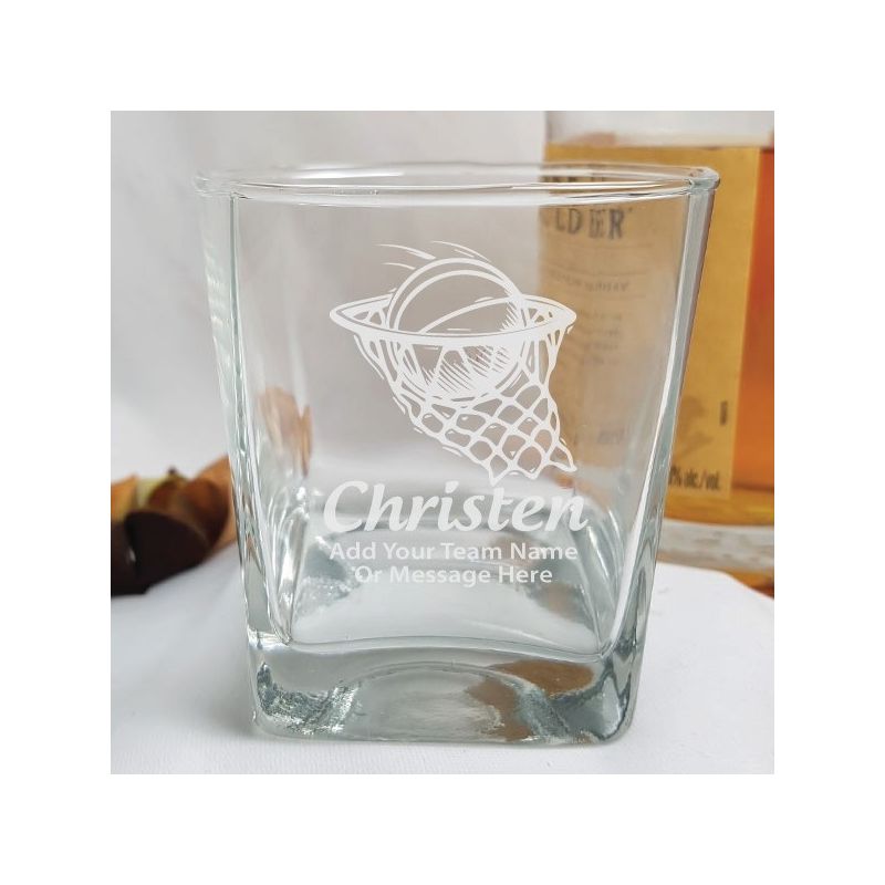Basketball Coach Engraved Personalised Scotch Spirit Glass