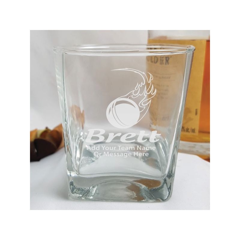Cricket Coach Engraved Personalised Scotch Spirit Glass
