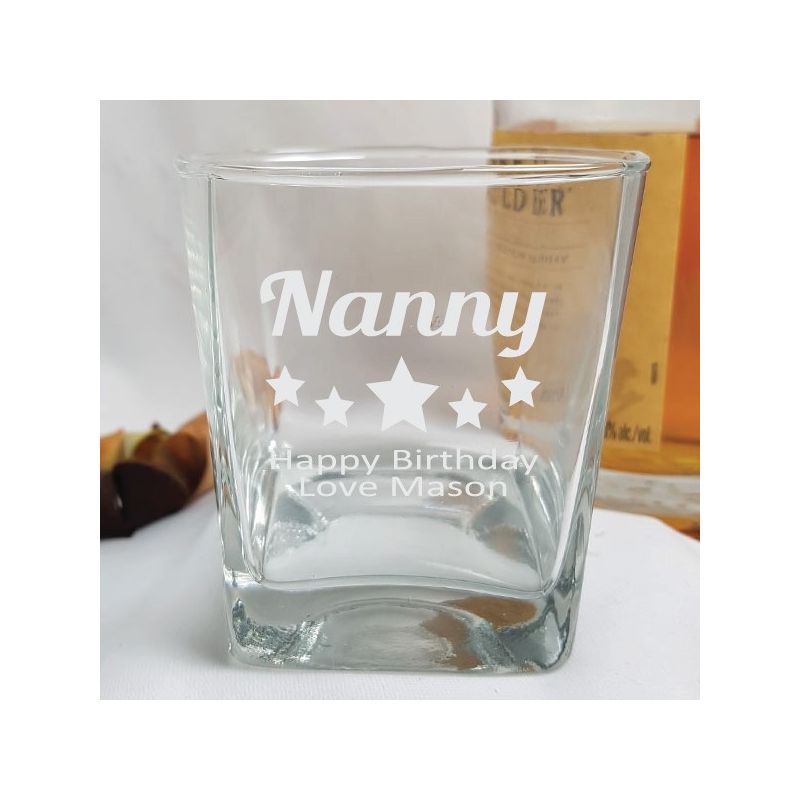 Nana Engraved Personalised Scotch Spirit Glass