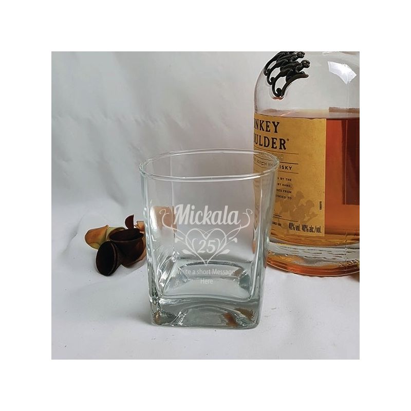 Birthday Engraved Personalised Scotch Spirit Glass (F)