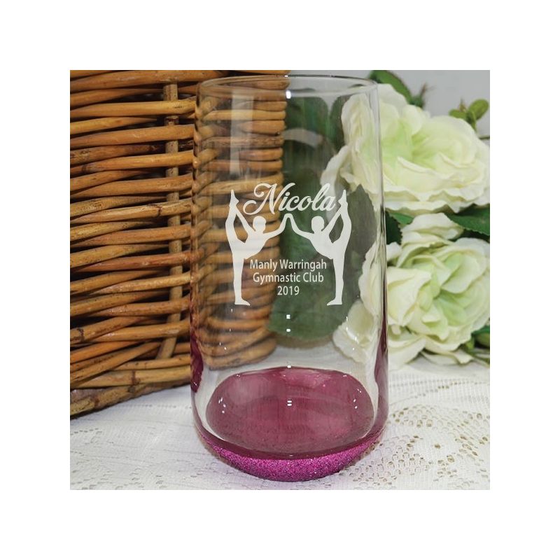 Gymnastic Coach Engraved Personalised Glass Tumbler 