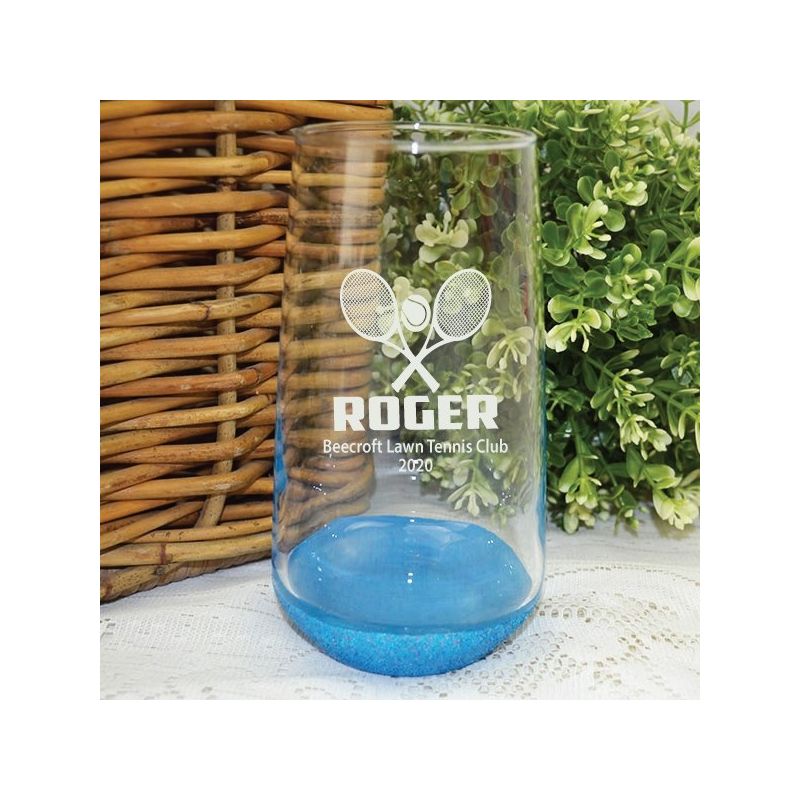 Tennis Coach Engraved Personalised Glass Tumbler 