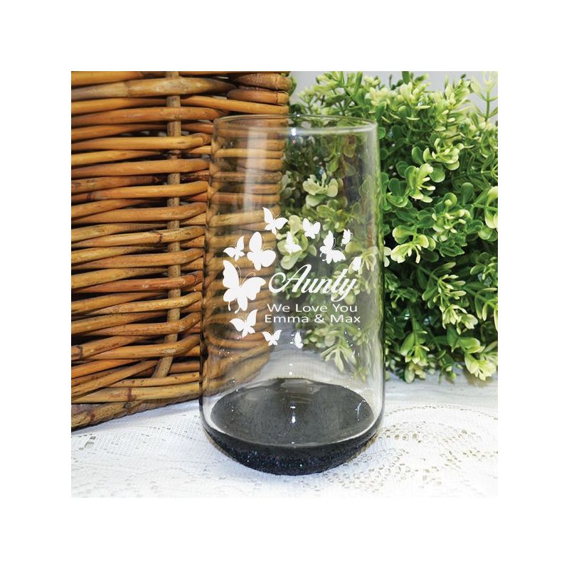 Aunt Engraved Personalised Glass Tumbler