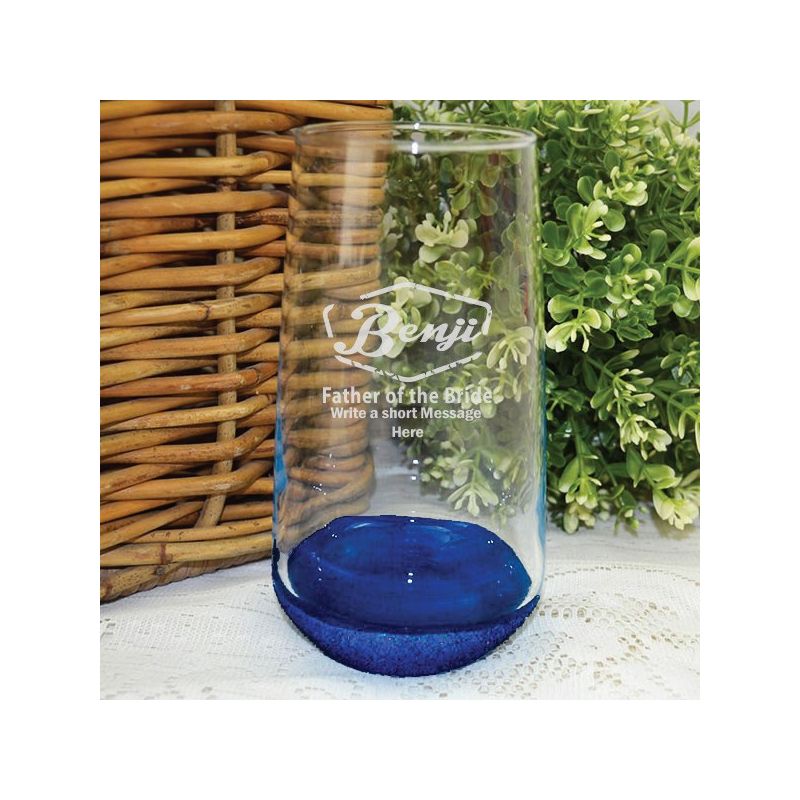 Father Of The Bride Engraved Personalised Glass Tumbler