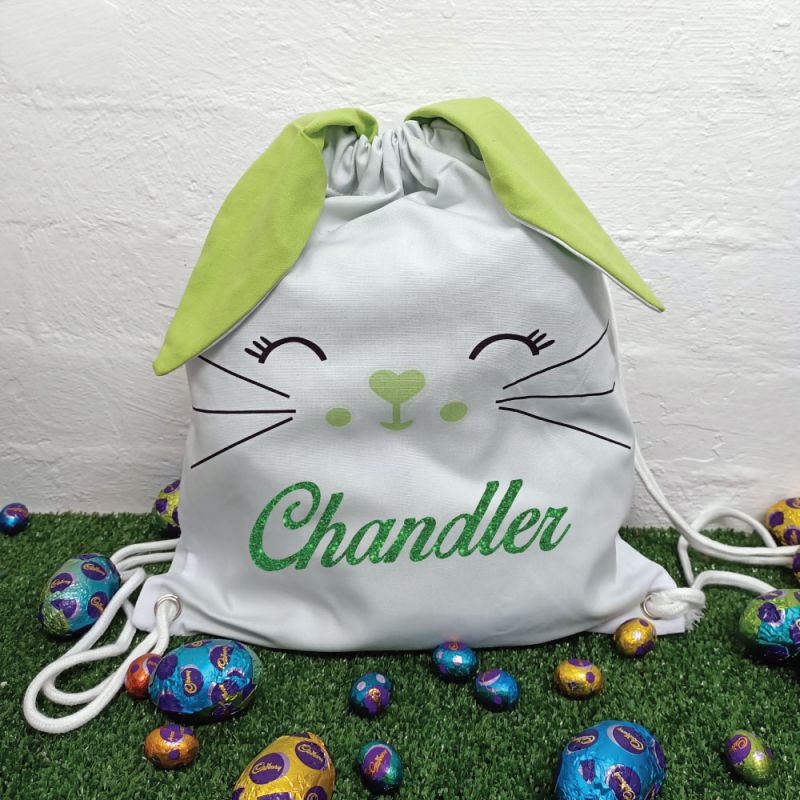 Easter  Bunny Basket PJ Bag - Green