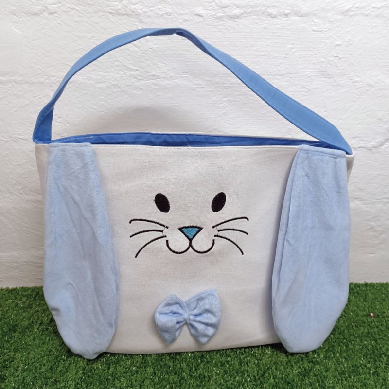 Easter Basket Tote Bag - Blue