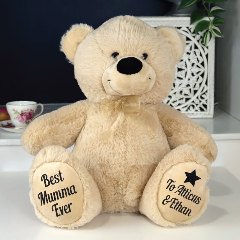 Mum Personalised Bear 40cm Cream Plush