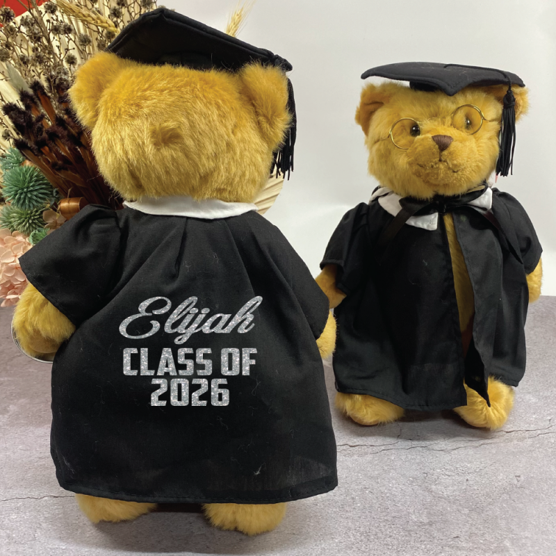 Graduation Bear with Cape Jointed 36cm
