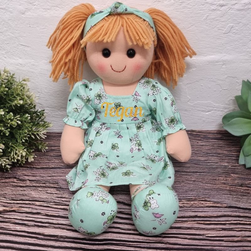 Nora Personalised Girl Rag Doll 35cm