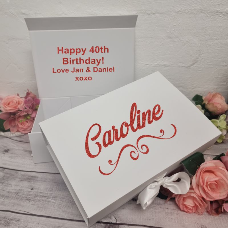Personalised 40th Birthday Gift Box