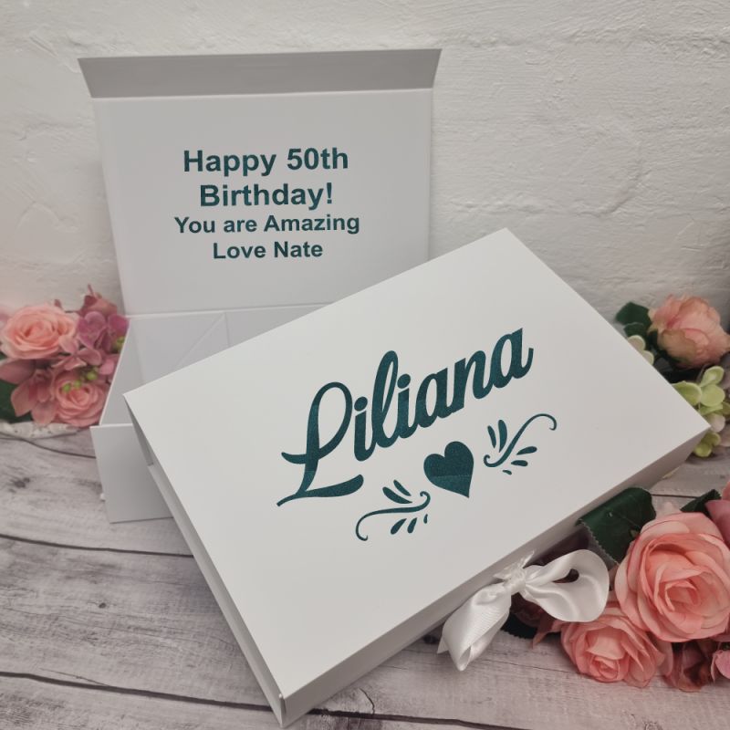 Personalised 50th Birthday Gift Box