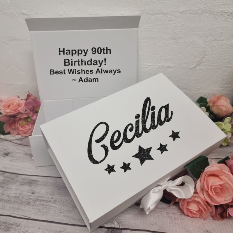 Personalised 90th Birthday Gift Box
