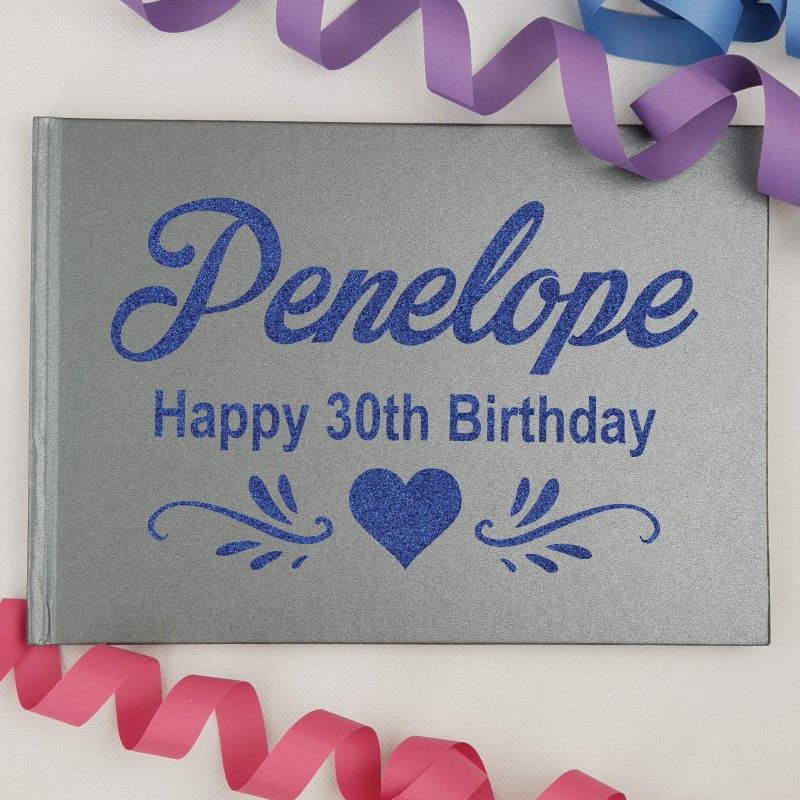 18th Birthday Guest Book Keepsake Album - A5 Black