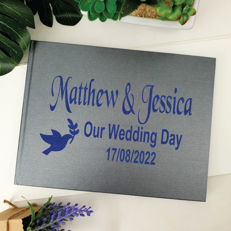 Wedding Guest Book Keepsake Album - Black A5