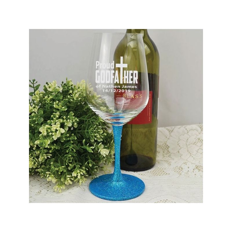Godfather Engraved Personalised Wine Glass 450ml